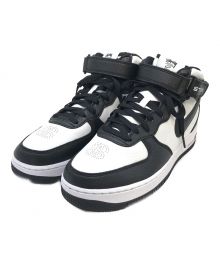 NIKE×stussy（ナイキ×ステューシー）の古着「Air Force 1 Mid "Black and Light Bone" DJ7840-002」｜ブラック×ホワイト