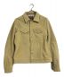 VANSON（バンソン）の古着「3rd Type Suede Leather Jaket」｜ベージュ