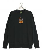 WIND AND SEA×SPACE JAMウィンド アンド シー×スペースジャム）の古着「TUNE-SQUAD CREWNECK」｜ブラック