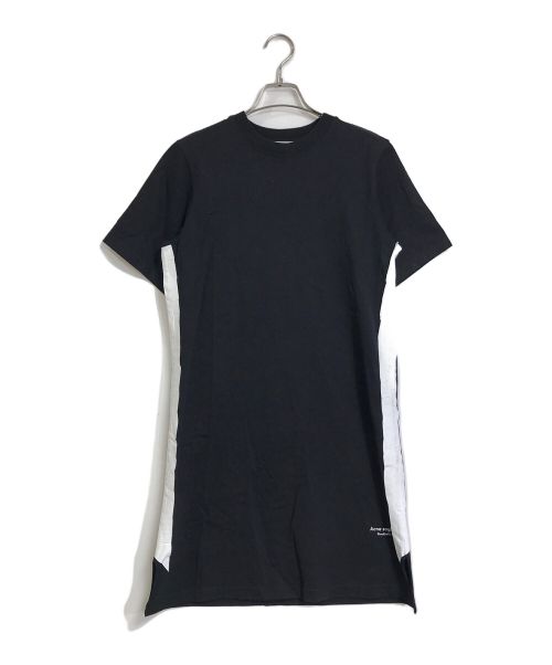 Acne studios（アクネ ストゥディオス）ACNE STUDIOS (アクネ ストゥディオス) ACNE STUDIOS　　CONTRAST TAPE Dress  FN-WN-DRES000346 ブラック×ホワイト サイズ:XSの古着・服飾アイテム