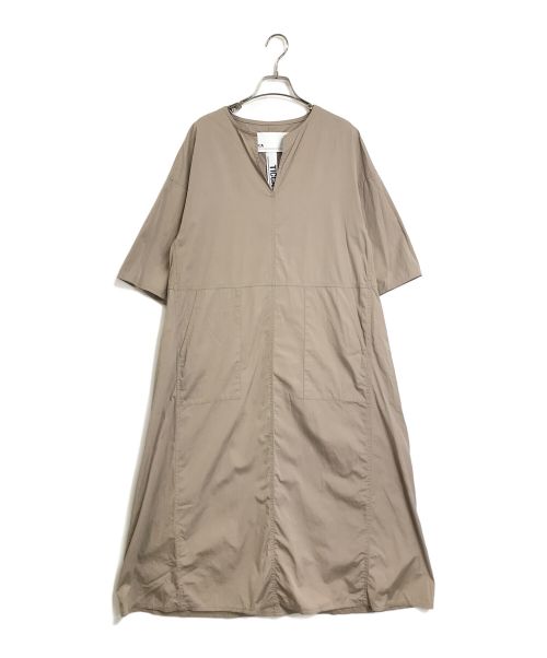 ticca（ティッカ）ticca (ティッカ) ticca　　キーネックワンピース ベージュ サイズ:Freeの古着・服飾アイテム