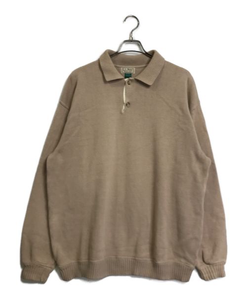 L.L.Bean（エルエルビーン）L.L.Bean (エルエルビーン) ニットポロシャツ ベージュ サイズ:XLの古着・服飾アイテム