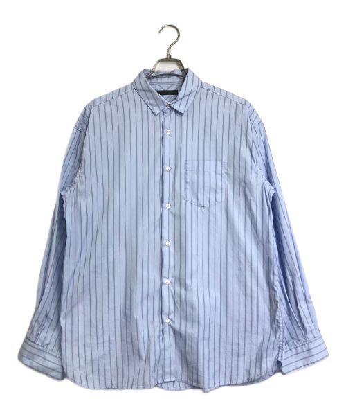 juha（ユハ）juha (ユハ) juha　　STRIPE OVER SHIRT  10070701 ブルー サイズ:1の古着・服飾アイテム