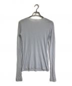 AURALEEオーラリー）の古着「HIGH GAUGE SHEER RIB L/S TEE」｜ブルー