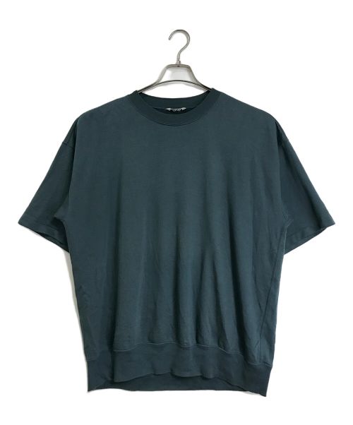 AURALEE（オーラリー）AURALEE (オーラリー) SUPER HIGH GAUZE NAPPED SWEAT TEE スーパーハイゲージ　ビッグT  オーバーサイズ　big tee ブルー サイズ:4の古着・服飾アイテム