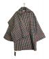 J.W.ANDERSON（ジェイダブリューアンダーソン）の古着「チェックブランケットコート/CHECK BLANKET COAT」｜ベージュ