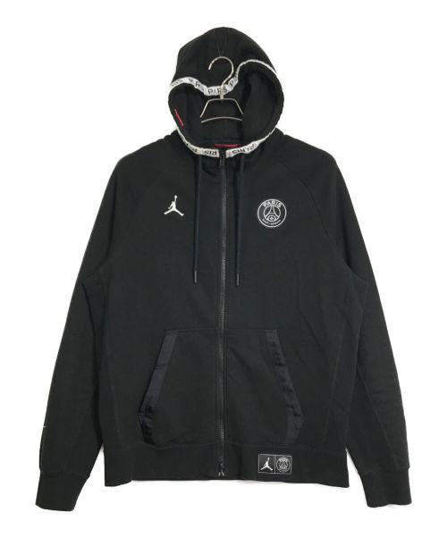 JORDAN（ジョーダン）JORDAN (ジョーダン) Paris Saint-Germain (パリサンジェルマン) ジップパーカー フーディー ブラック サイズ:Lの古着・服飾アイテム