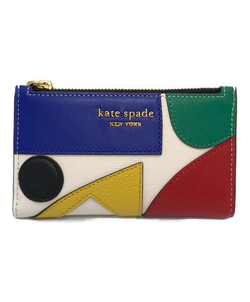 Kate Spade（ケイトスペード）Kate Spade (ケイトスペード) エキスポ スモール スリム バイフォールド ウォレット マルチカラー サイズ:実寸参照の古着・服飾アイテム