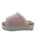 UGG (アグ) FLUFF YEAH SLIDE　フラッフイヤースライド　ファーサンダル ピンク サイズ:22.5cm：6000円