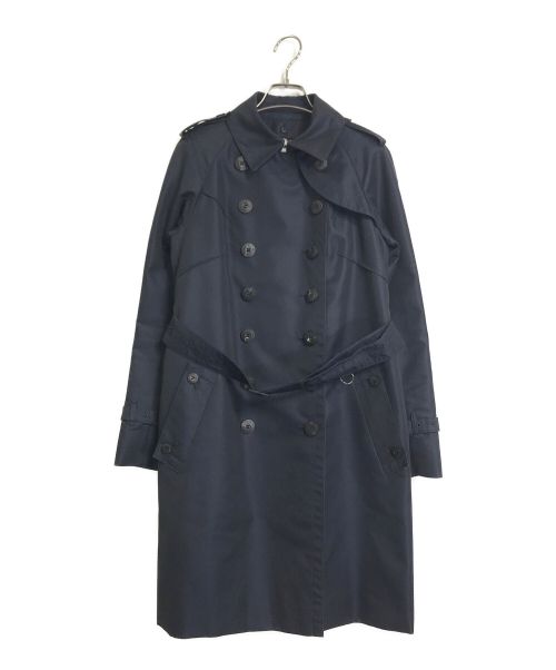 Aquascutum（アクアスキュータム）Aquascutum (アクアスキュータム) ライナー付トレンチコート ネイビー サイズ:8 （9号）の古着・服飾アイテム