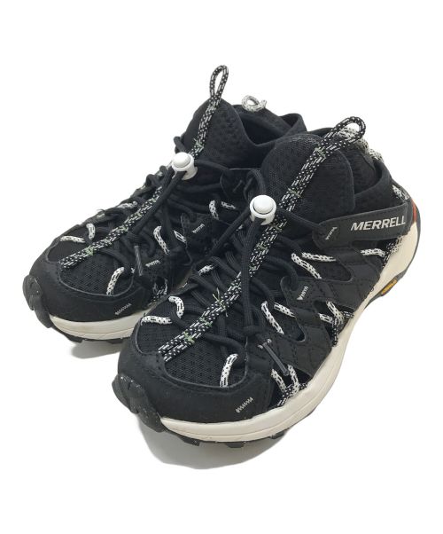 MERRELL（メレル）MERRELL (メレル) MOAB FLIGHT SIEVE W モアブ フライト シーブ  J067270 BLACK ハイキングシューズ ブラック×ホワイト サイズ:UK4の古着・服飾アイテム