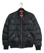 BLACK LABEL CRESTBRIDGEブラックレーベル クレストブリッジ）の古着「ダウンMA-1ジャケット」｜ブラック