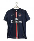 NIKE×Paris Saint-Germainナイキ×パリ・サン ジェルマン）の古着「ゲームシャツ　サッカーシャツ　ユニフォーム　2014年」｜ネイビー