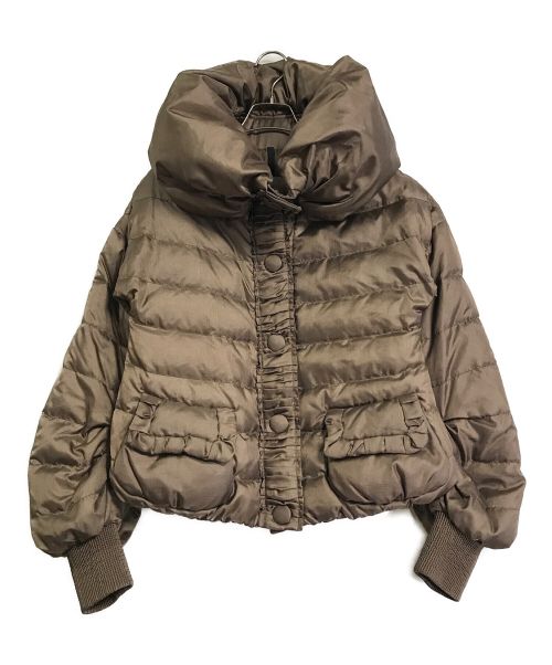 MONCLER（モンクレール）MONCLER (モンクレール) BEVERLYショートダウンジャケット ブラウン サイズ:00の古着・服飾アイテム