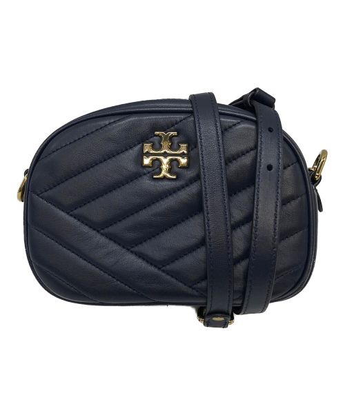 TORY BURCH（トリーバーチ）TORY BURCH (トリーバーチ) KIRA CHEVRON SMALL CAMERA BAG ネイビー サイズ:実寸参照の古着・服飾アイテム