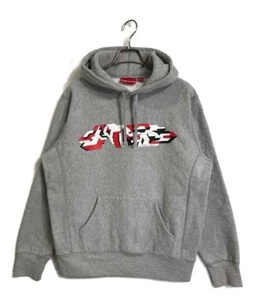 SUPREME（シュプリーム）SUPREME (シュプリーム) 19AW Delta Logo Hooded Sweatshirt / プリントパーカー グレー サイズ:Sの古着・服飾アイテム