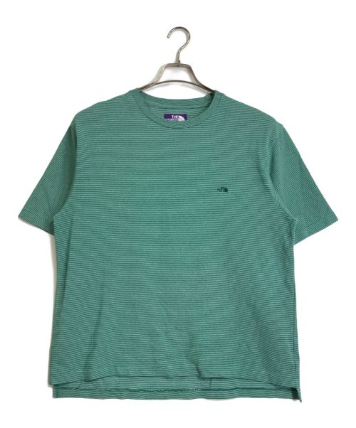 THE NORTHFACE PURPLELABEL（ザ・ノースフェイス パープルレーベル）THE NORTHFACE PURPLELABEL (ザ・ノースフェイス パープルレーベル) THE NORTHFACE PURPLELABEL　　Moss Stitch Field H/S Tee グリーン サイズ:Lの古着・服飾アイテム