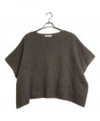 evam evaエヴァムエヴァ）の古着「mohair silk poncho」｜ブラウン