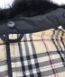 中古・古着 BURBERRY BLUE LABEL (バーバリーブルーレーベル) ラビットファー付き2WAYキルティングジャケット ブラック サイズ:38：15800円