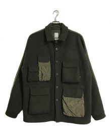 Liberaiders（リベレイダース）の古着「QUILTED UTILITY SHIRT JACKET」｜オリーブ