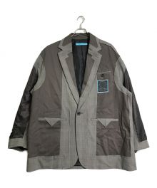 MUZE（ミューズ）の古着「INSIDE OUT BIG TAILORED JACKET」｜グレー