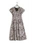 HER LIP TO（ハーリップトゥ）の古着「Watercolor Floral Tiered Dress」｜パープル