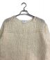 CLANE (クラネ) HALF SHEER LOOSE MOHAIR KNIT TOPS ハーフシアールーズモヘヤニット　モヘヤニット　ローゲージニット ホワイト サイズ:1：10000円