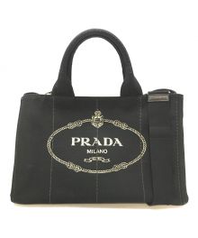 PRADA（プラダ）の古着「カナパ 2WAYハンドバッグ」｜ブラック