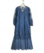 Ameriアメリ）の古着「3WAY LAYERED LACE DRESS」｜ブルー