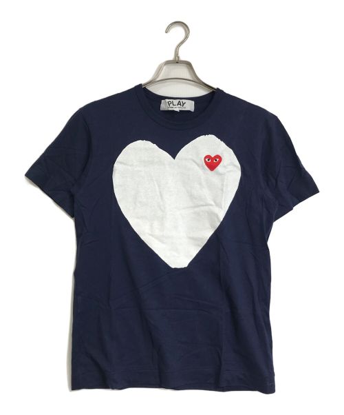 PLAY COMME des GARCONS（プレイ コムデギャルソン）PLAY COMME des GARCONS (プレイ コムデギャルソン) PLAY COMME des GARCONS　　プリントTシャツ　　AZ-T184 ネイビー サイズ:Mの古着・服飾アイテム