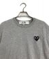 PLAY COMME des GARCONS (プレイ コムデギャルソン) PLAY COMME des GARCONS　　ワンポイントT  AZ-T076 グレー サイズ:S：4800円