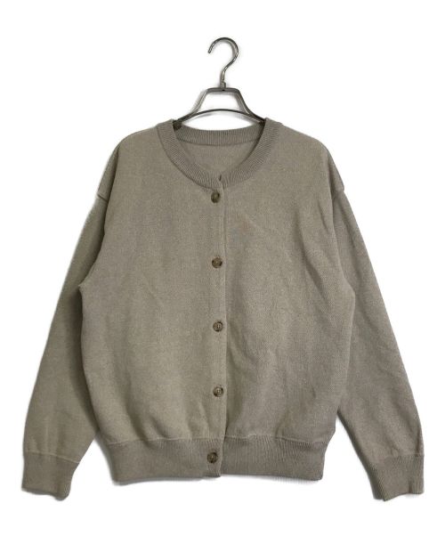 crepuscule（クレプスキュール）crepuscule (クレプスキュール) moss stitch crew cardigan ベージュ サイズ:Fの古着・服飾アイテム