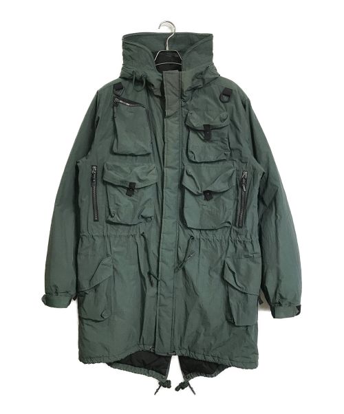 BAL（バル）BAL (バル) MULTI POCKET FISHTAIL COAT 中綿コートBAL-1854 グリーン サイズ:Lの古着・服飾アイテム