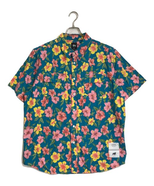 stussy（ステューシー）stussy (ステューシー) stussy　　アロハシャツ ネイビー サイズ:XLの古着・服飾アイテム