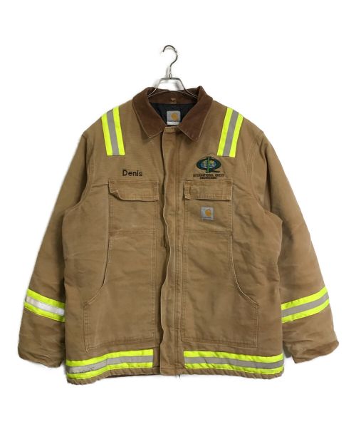 CarHartt（カーハート）CarHartt (カーハート) リフレクター付きトラディショナルコート/ダックジャケット ブラウン サイズ:XLの古着・服飾アイテム