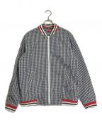 SUPREMEシュプリーム）の古着「09SS cumpus jacket ギンガムチェック柄ジップアップジャケット」｜ブラック×ホワイト/トリコロール