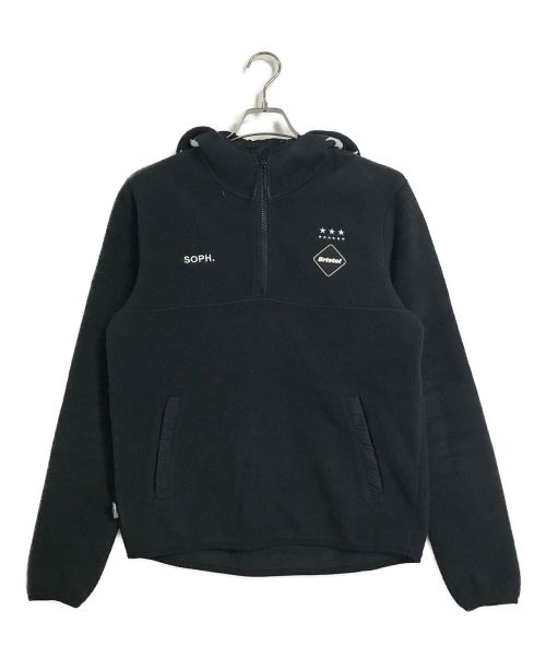 F.C.R.B.（エフシーアールビー）F.C.R.B. (エフシーアールビー) SOPH. (ソフネット) POLARTEC FLEECE HALF ZIP STAR HOODY ブラック サイズ:実寸参照の古着・服飾アイテム