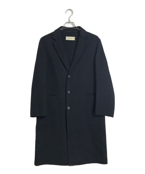 MARNI（マルニ）MARNI (マルニ) ダブルフェイスチェスターコート ネイビー サイズ:44の古着・服飾アイテム