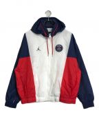 JORDAN×Paris Saint-Germainジョーダン×パリ・サン ジェルマン）の古着「AS M J PSG NYLON HOODED JKT」｜ネイビー×ホワイト