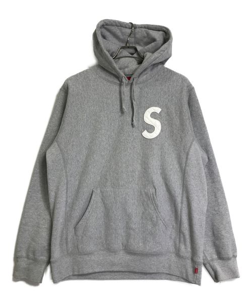 SUPREME（シュプリーム）Supreme (シュプリーム) 20SS レザーSロゴスウェットパーカー グレー サイズ:Lの古着・服飾アイテム