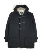 BURBERRY BLACK LABELバーバリーブラックレーベル）の古着「ダッフルコート　裏地チェックダッフルコート　アウター」｜ブラック