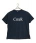 Creek Angler's Device（クリークアングラーズデヴァイス）の古着「プリントTシャツ　半袖　S/S TEE ビッグT  オーバーサイズ　big tee」｜ネイビー