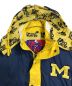 PRO LAYER (プロレイヤー) 【古着】90's中綿フーデットジャケット　MICHIGAN UNIVERSITY 90年代 イエロー×ネイビー サイズ:M：9000円