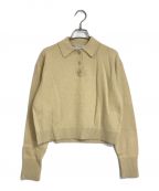 ANNUALアニュアル）の古着「ブラッシュドポロニット/BRUSHED POLO SWEATER」｜アイボリー