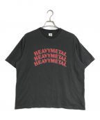 blurhms ROOTSTOCKブラームスルーツストック）の古着「HEAVY METAL PRINT TEE  / プリントTシャツ　bROOTS2119S22」｜グレー