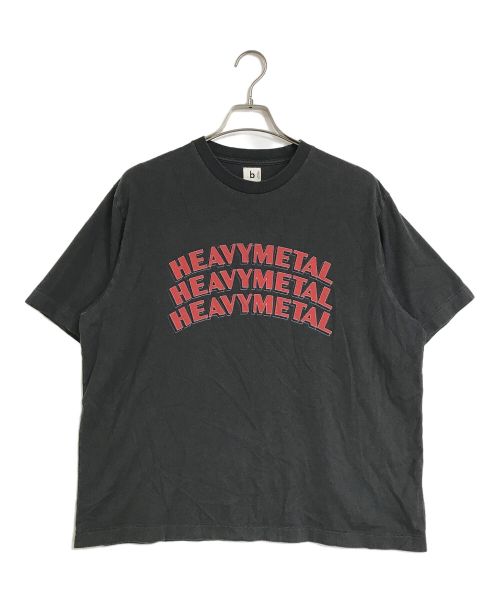 blurhms ROOTSTOCK（ブラームスルーツストック）blurhms ROOTSTOCK (ブラームスルーツストック) HEAVY METAL PRINT TEE  / プリントTシャツ　bROOTS2119S22 グレー サイズ:2の古着・服飾アイテム