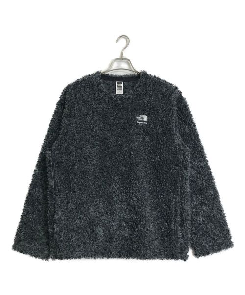 SUPREME（シュプリーム）Supreme (シュプリーム) THE NORTH FACE (ザ ノース フェイス) High Pile Fleece Pullover グレー サイズ:Sの古着・服飾アイテム