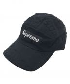 SUPREMEシュプリーム）の古着「lasered twill camp cap」｜ブラック