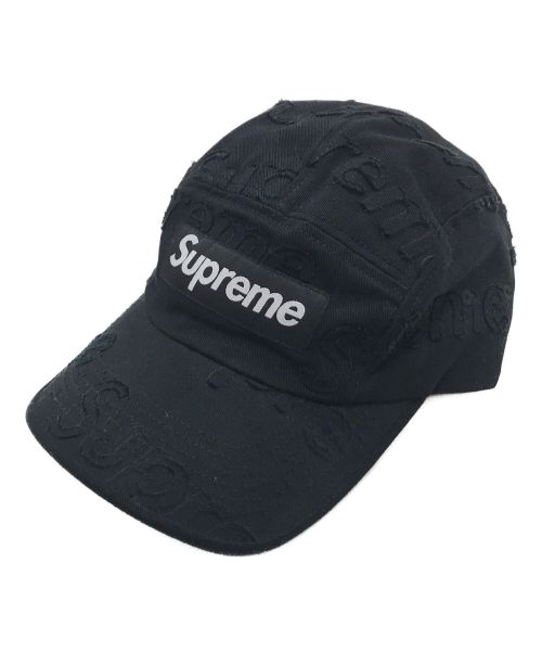 SUPREME（シュプリーム）Supreme (シュプリーム) lasered twill camp cap ブラック サイズ:実寸参照の古着・服飾アイテム