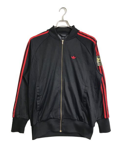 adidas（アディダス）adidas (アディダス) 【古着】トラックジャケット レッド×ブラック サイズ:Mの古着・服飾アイテム